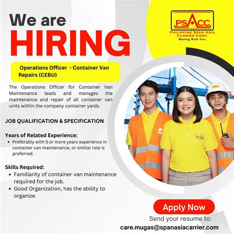 PHILIPPINE SPAN ASIA CARRIER CORP careers in Cebu City.